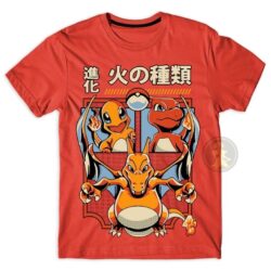 Remera Pokémon - Charmander evoluciones [S272]