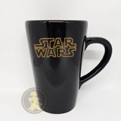 Taza alta negra Star Wars - Logo