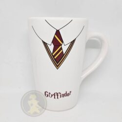 Taza alta blanca - Harry Potter: Uniforme Gryffindor