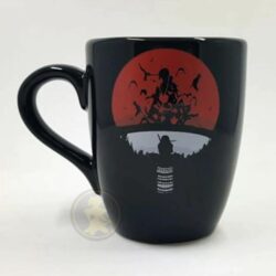 Taza cónica negra Naruto - Uchiha