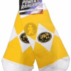 Medias soquetes - Power Rangers - Amarillo