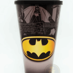 Vaso plástico con tapa - DC - Batman Logo