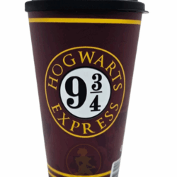 Vaso plástico con tapa - Harry Potter - Plataforma 9 3/4