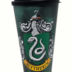 Vaso plástico con tapa - Harry Potter - Slytherin