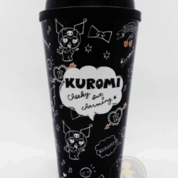 Vaso plástico con tapa - Sanrio - Kuromi