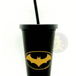 Vaso plástico con tapa Matte - DC - Batman