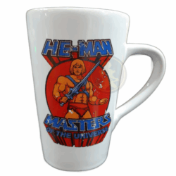 Taza alta blanca - He-Man