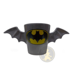 Taza cónica gris con alas - Batman: logo