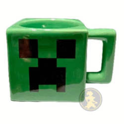 Taza 3D Cuadrada - Minecraft