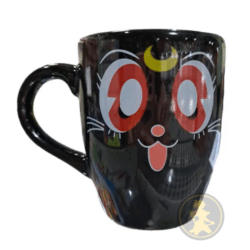 Taza cónica negra - Sailor Moon. Luna