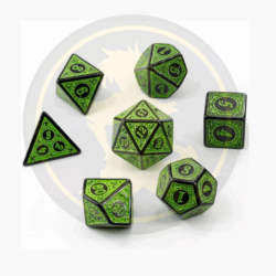 Dados - Set de 7 dados de Rol con relieve