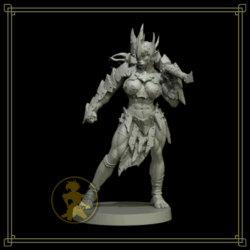 Figura de resina Orc Queen