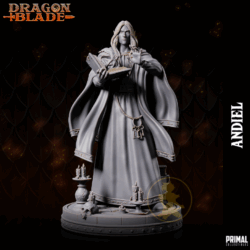 Figura de resina Dragon Blade - Andiel