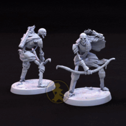 Figura de resina Skelleton Warrrior arquero