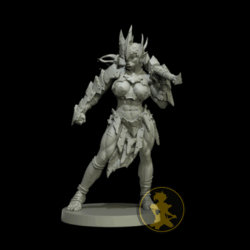 Figura de resina Orc Queen