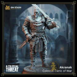 Miniatura de resina Akranak - Colossal Cleric of War