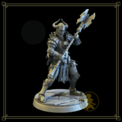 Figura de resina Warrior - Con hacha