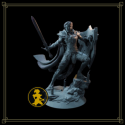 Miniatura de resina - Paladin Iohanna Lightheart (RS65)