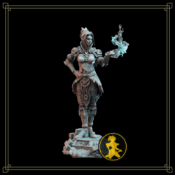 Miniatura de resina - Calanar half Elf Psyonic Agent (RS009)