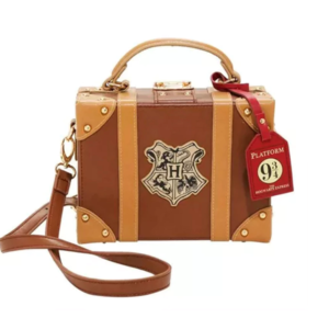 Cartera maletin Harry Potter Hogwarts Cuerina marron